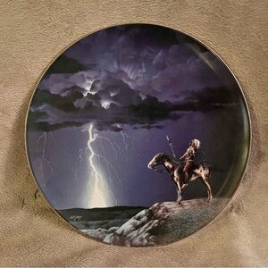 ‘Prayer to the Storm’ Native American Plate Guidance From Above Collection